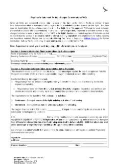 Physician’s Statement: Portable Oxygen Concentrators (POC) 