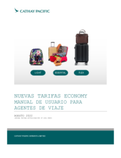 New economy fares              USER manual FOR TRADE PARTNERS