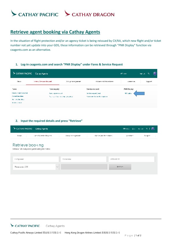 Retrieve agent booking via Cathay Agents.pdf