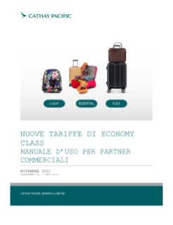 New economy fares              USER manual FOR TRADE PARTNERS